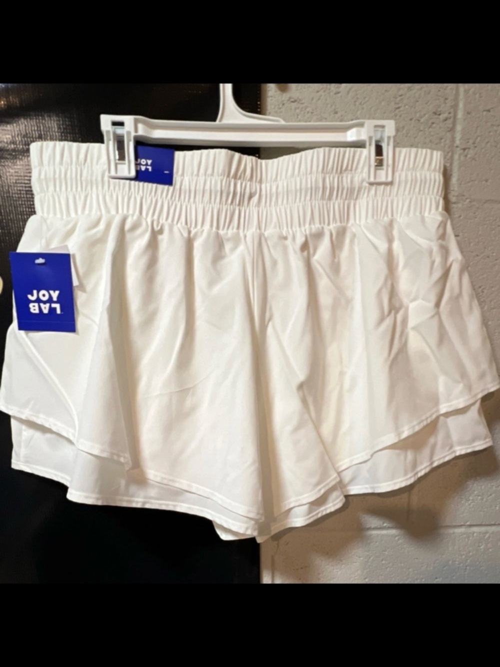 JoyLab Women's White Layered Athletic Shorts - Picture 2 of 3